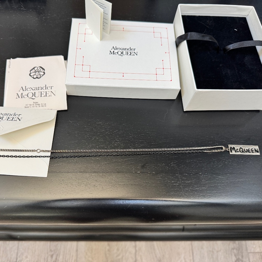 ALEXANDER MCQUEEN GRAFFITI NECKLACE Brand New in box/bag/tags Unisex NWT! Unisex